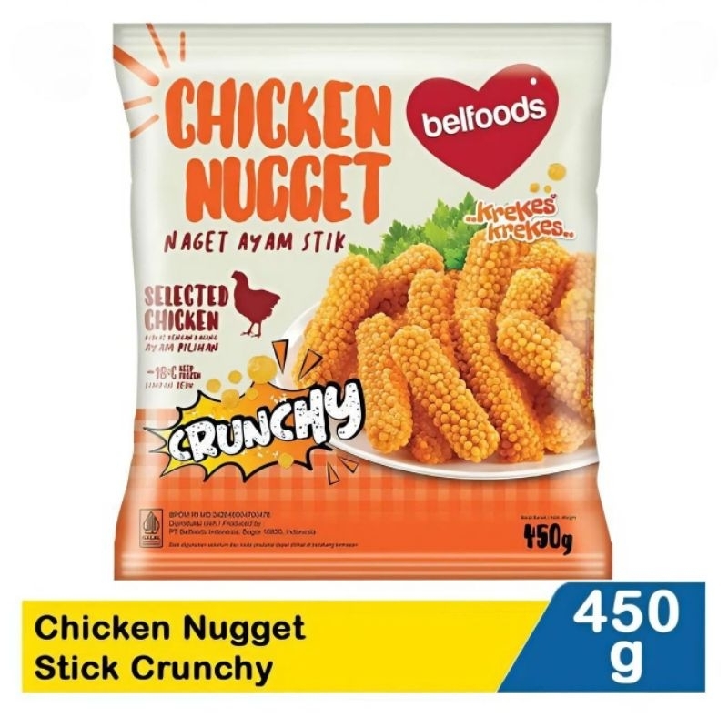 

Belfoods Chicken Nugget Stick Crunchy 450G