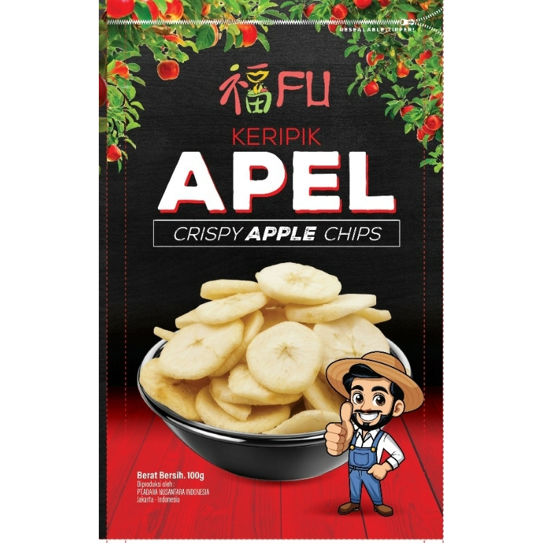 

FU keripik apel kualitas export - 100 gr/ FU crispy apple chips export quality -100gr