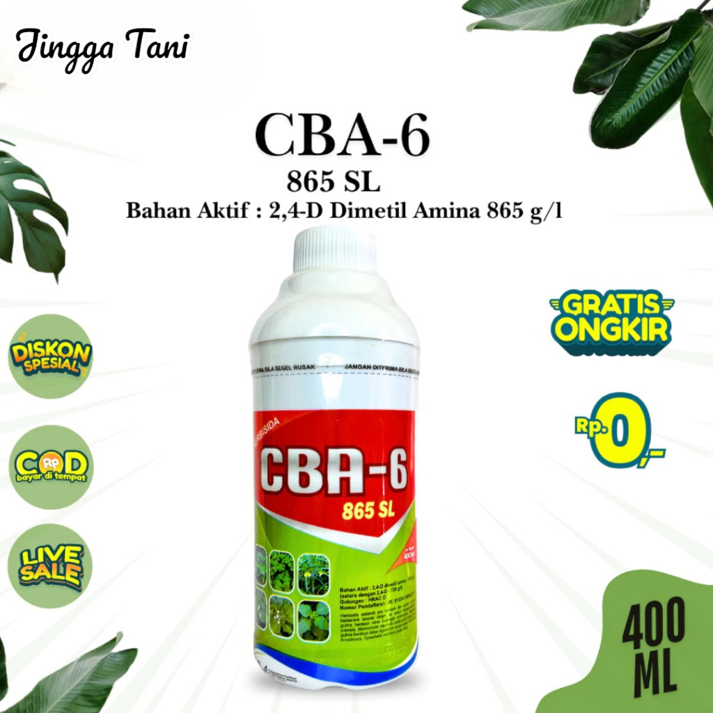 HERBISIDA CBA-6 CBA6 865SL SL 400ML