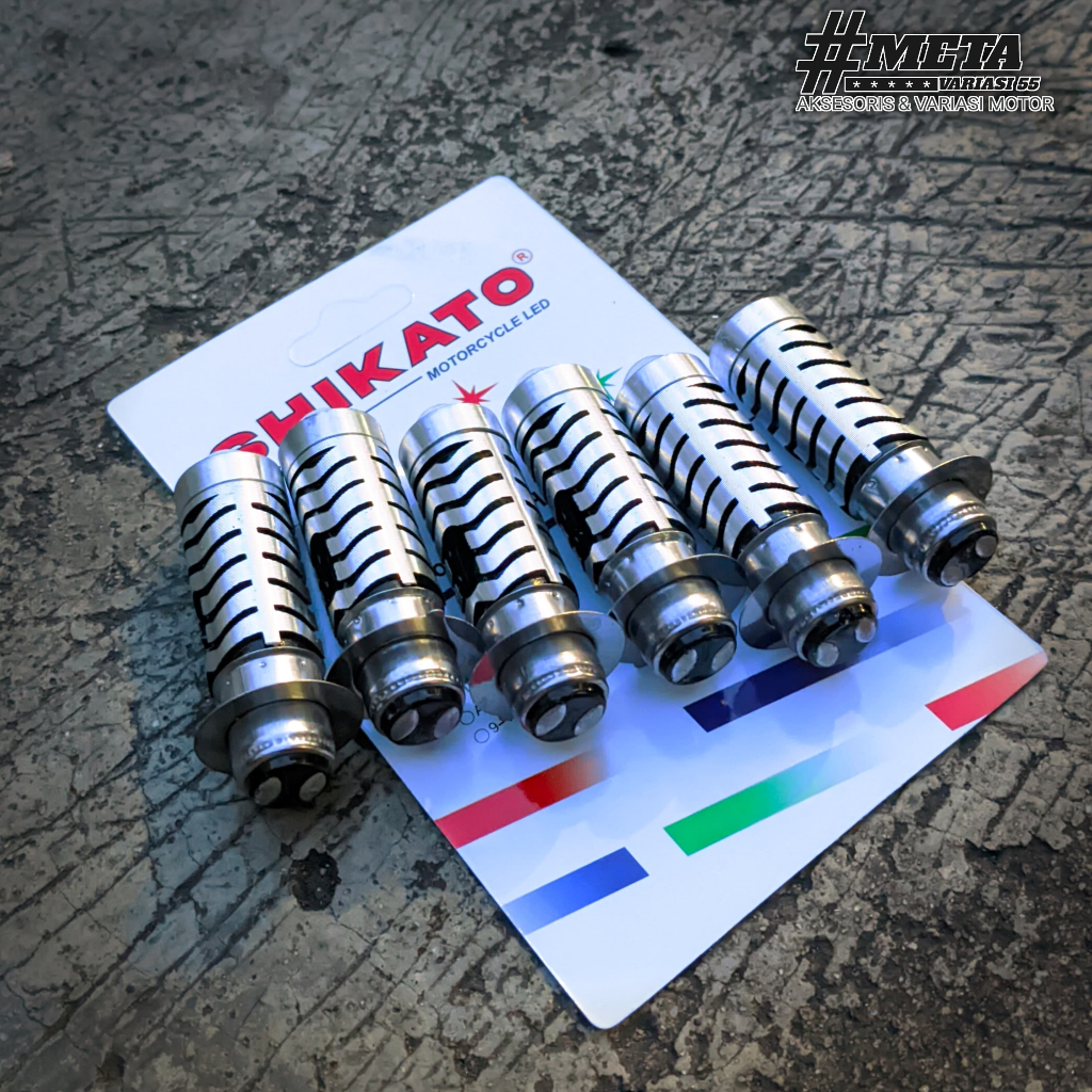 LAMPU LED H6 LASER HI LO LAMPU UTAMA MOTOR LED LASER H6 BERKUALITAS DAN SUPER TERANG H6 LASER 2 COLO