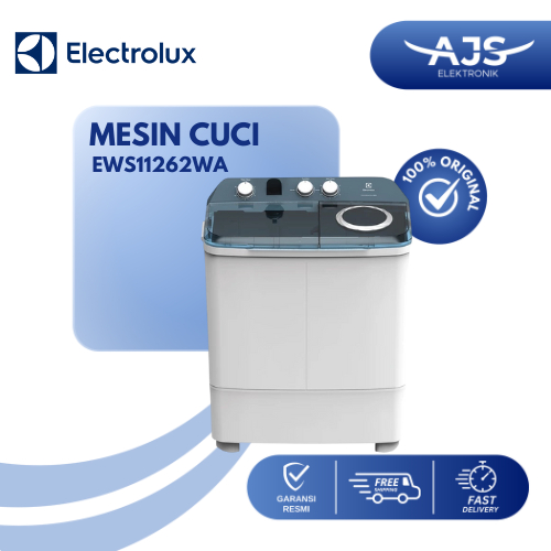 Electrolux Mesin Cuci 2 Tabung 10KG EWS11262WA / EWS 11262 WA /11262WA