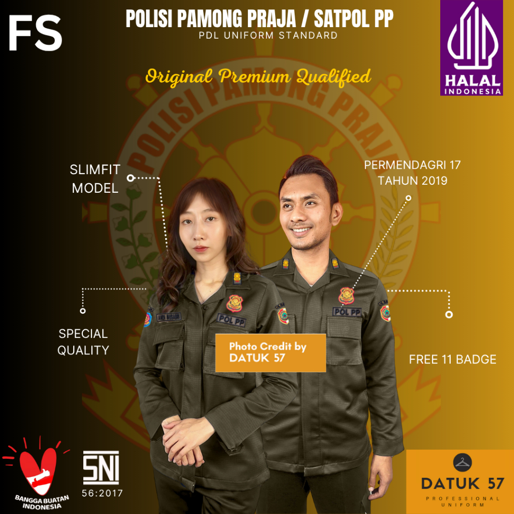 [FULL SET] Original Premium by Datuk 57 : Seragam Kemeja Atasan Bawahan Celana Rok PDL1 PDL 2 Pakaia