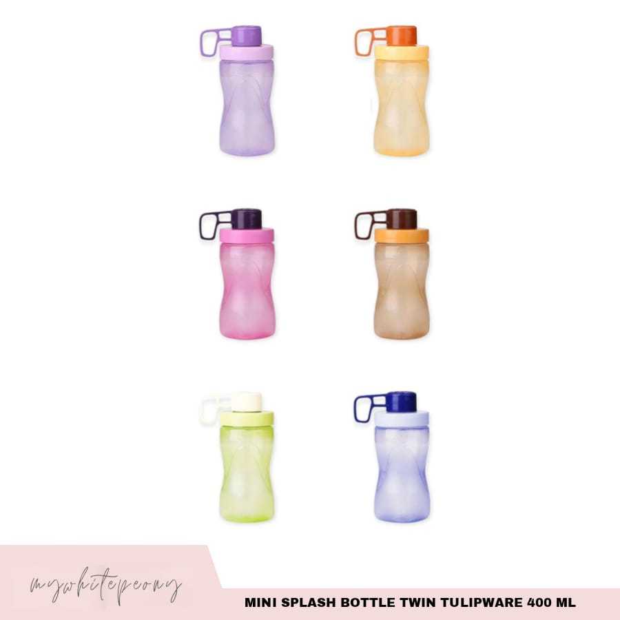 Twin Tulipware Mini Splash Bottle 400 Ml / Botol Minum Twin Tulipware
