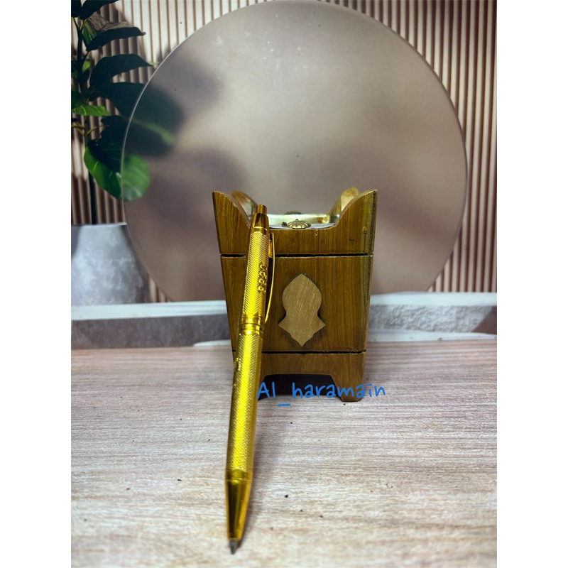 

pena GOLD tinta warna biru