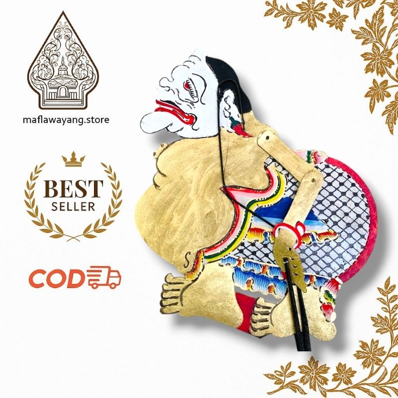 Wayang Kulit Semar Emas Standar Dalang