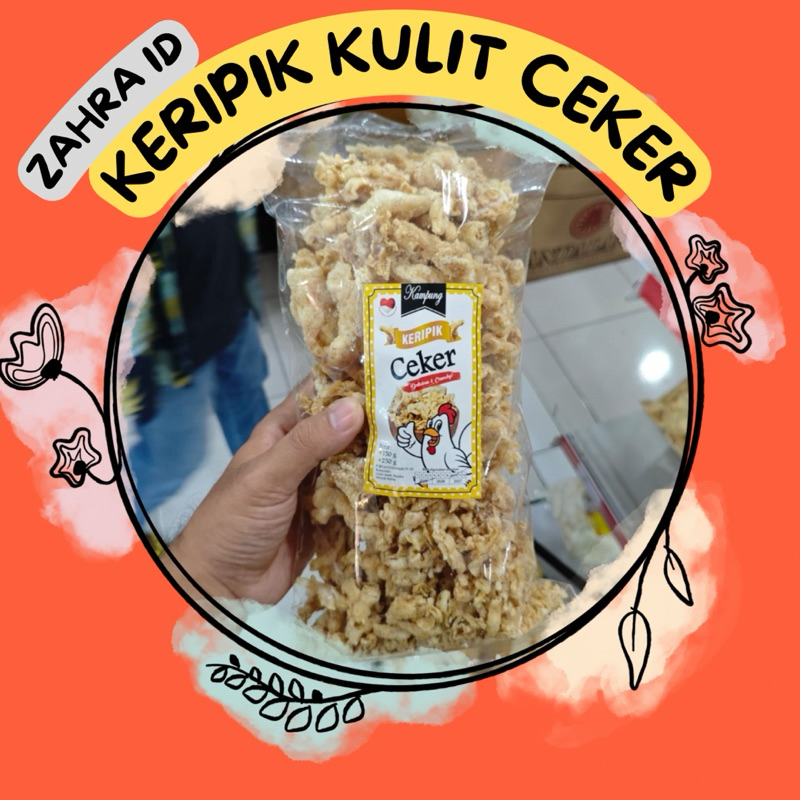 

150/250 gram KERIPIK KULIT CEKER AYAM MERK KAMPUNG OLEH-OLEH KHAS TULUNGAGUNG