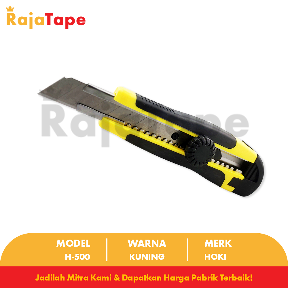 

Cutter HOKI H-500 / Cutter Besar Super Tajam RAJA TAPE