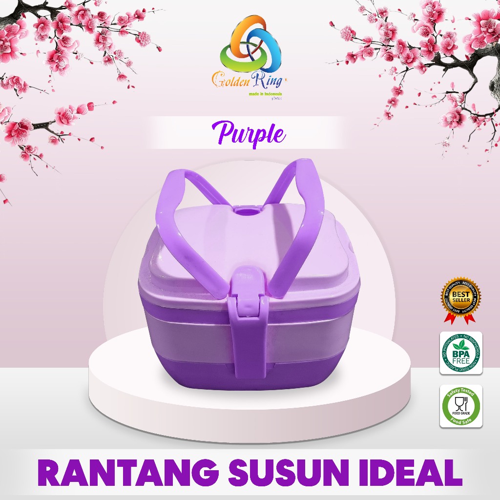 Best Sale Rantang Susun Ideal / Rantang Set / Rantang Cantik Minimalis / Rantang Plastik Susun