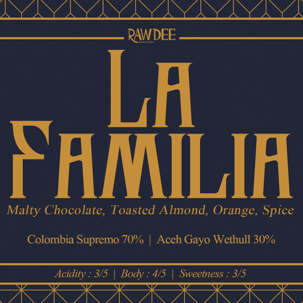 

Biji Kopi Espresso LA FAMILIA (250g) Special Blend