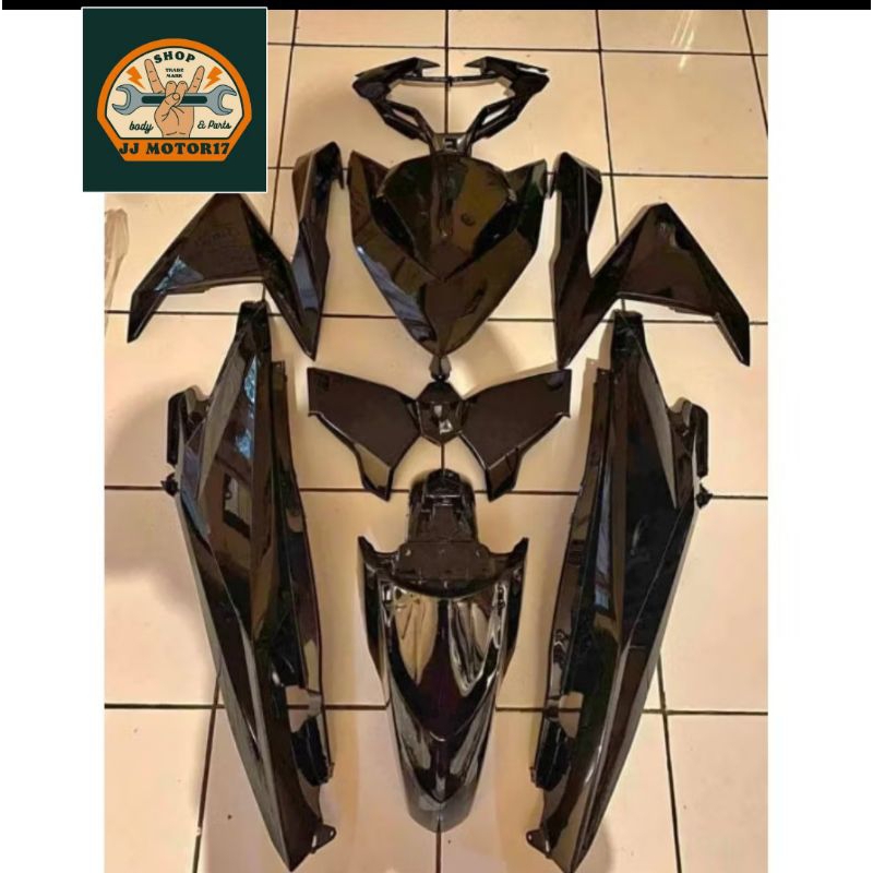 cover body halus honda vario 125 150 hitam 2015 2017