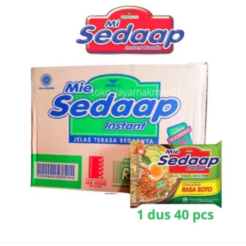 

MIE SEDAP SOTO 1 DUS ISI 40