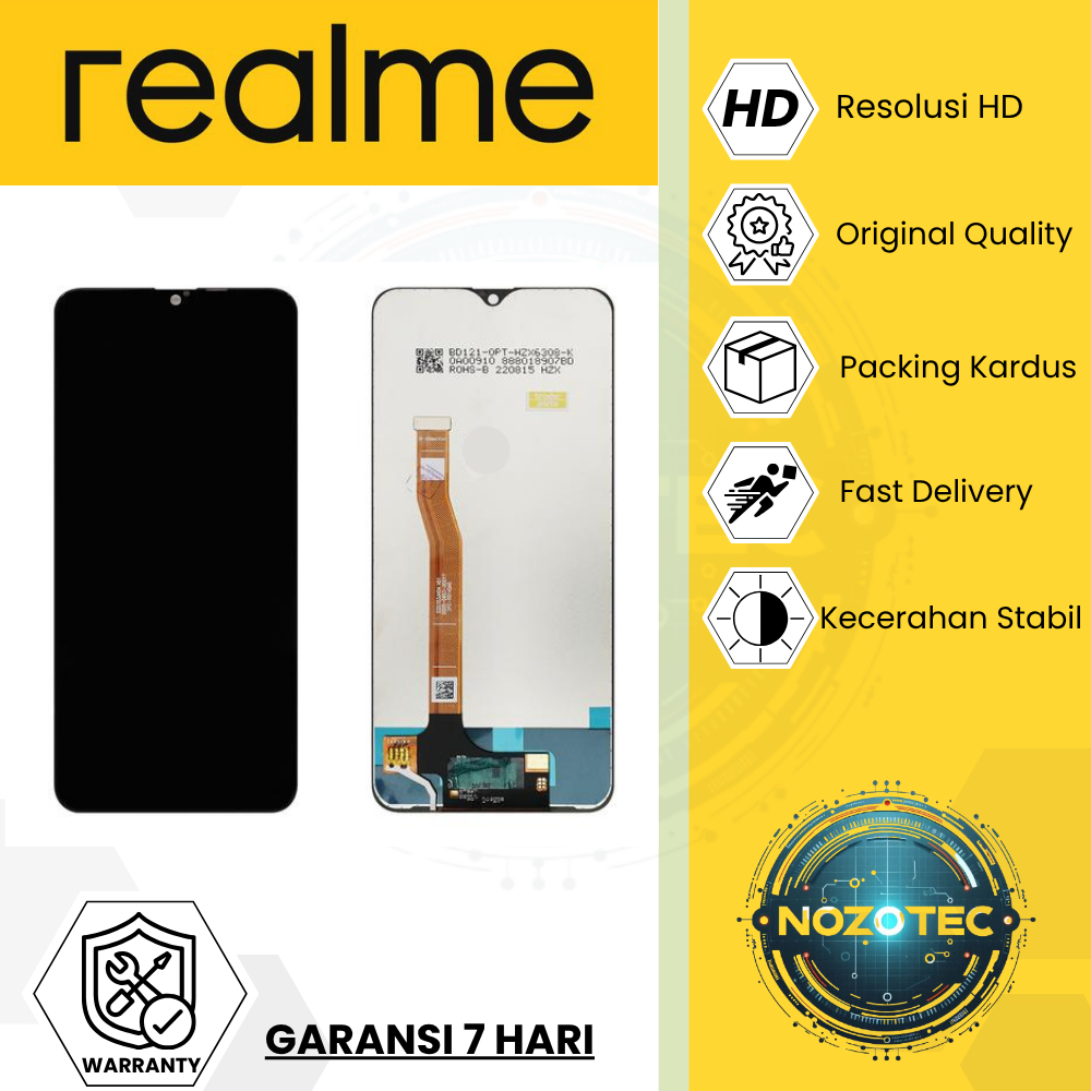 LCD TOUCHSCREEN HP REALME 3 PRO RMX1851 / REALME X LITE SPAREPART LAYAR SENTUH COMPLETE FULLSET ORIG