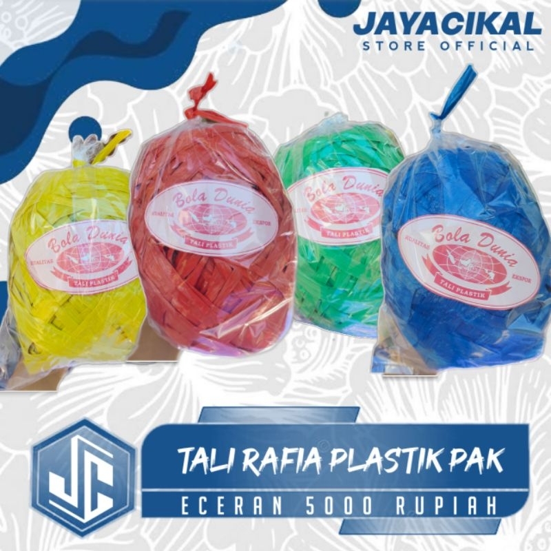 (1 Pcs) Tali Rafia plastik 150 ons - Kualitas Super & Kuat - Tali Pengikat - Tali Serbaguna