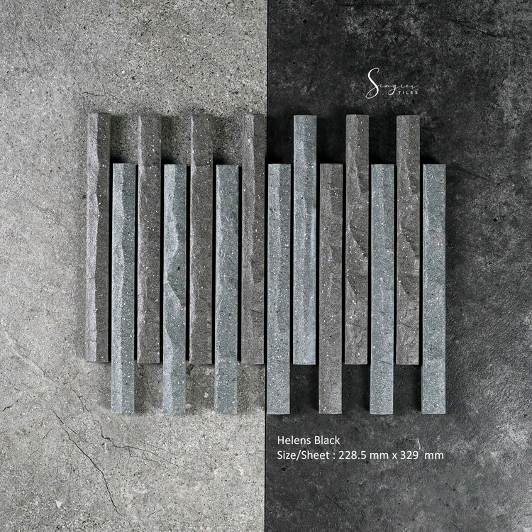 Singres Tiles - Black Helens Singres Mosaic Tiles