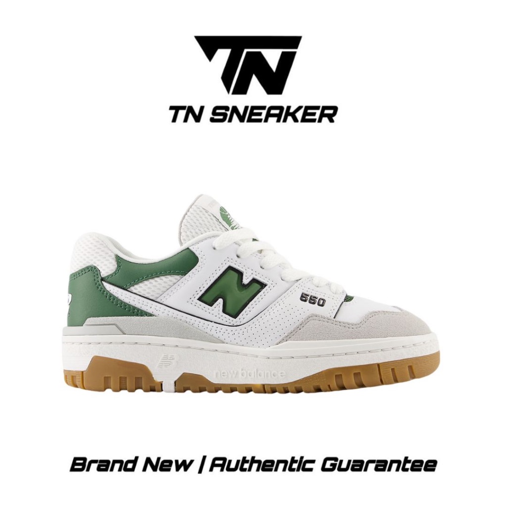 New Balance 550 White Green Gum