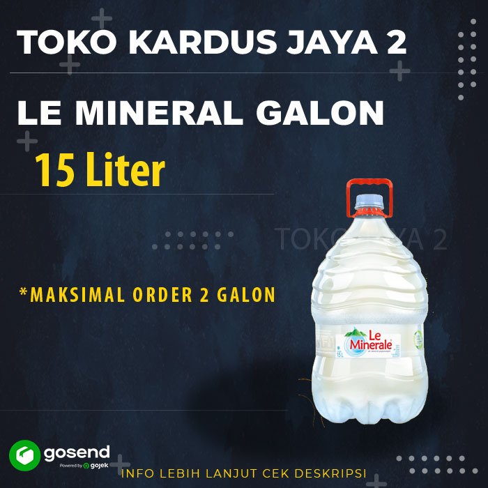 

Le Minerale Galon 15 Liter