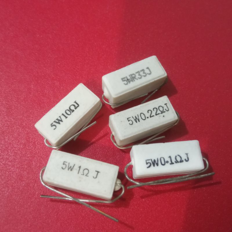 RESISTOR KAPUR 5 WATT RESISTOR KERAMIK