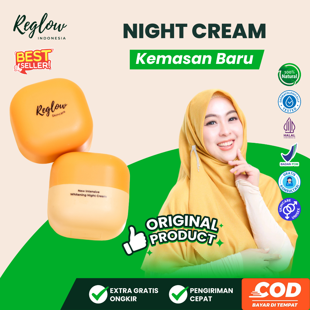Cream malam reglow Penghilang Flek Hitam