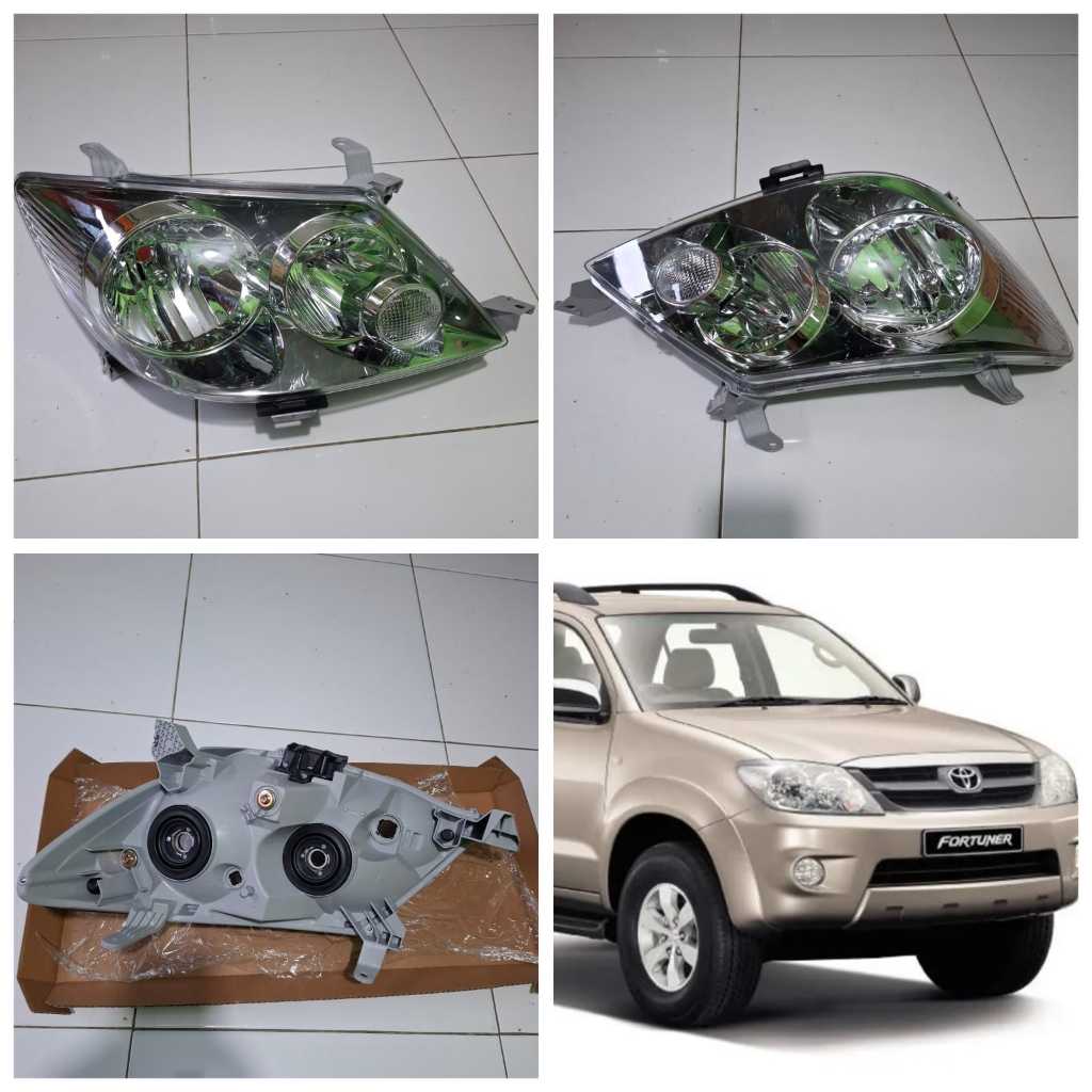 HEADLAMP LAMPU DEPAN FORTUNER 2005 SAMPAI 2008