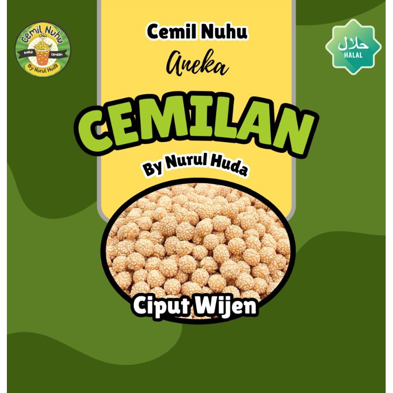 

CIPUT WIJEN Cemilan Serba 5rb - Cemilan Varian Rasa Pedas, Manis, Gurih, Asin & Pastinya Renyah - Cemil Nuhu - Aneka Cemilan - By Nurul Huda - Halall