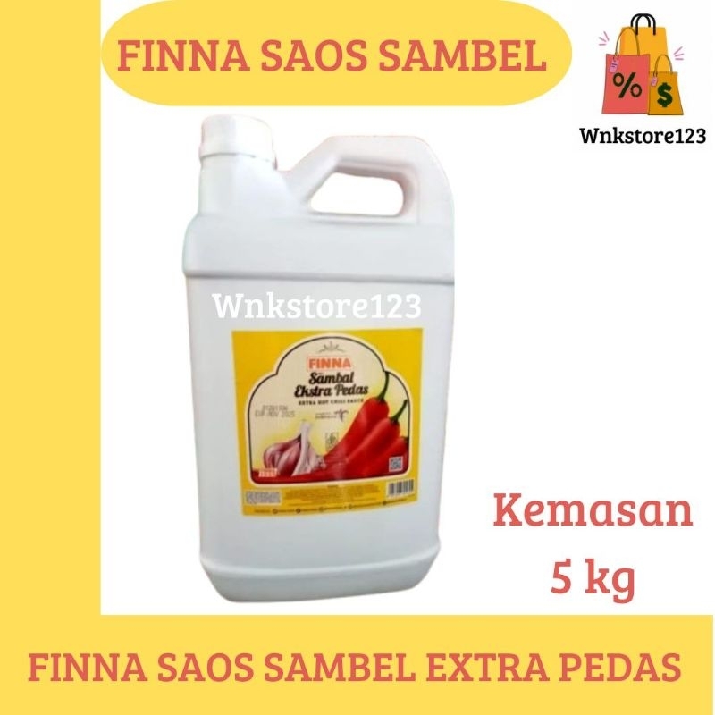 

Finna saos sambal extra pedas jerigen kemasan 5,5 kg