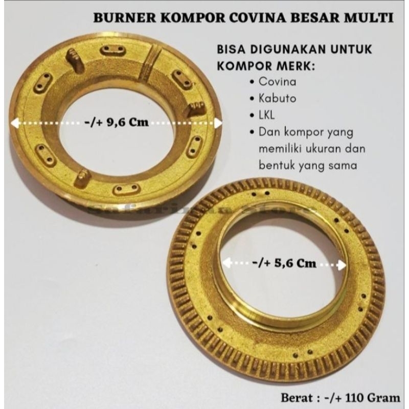 Burner kompor gas COVINA besar-multi kompor gas