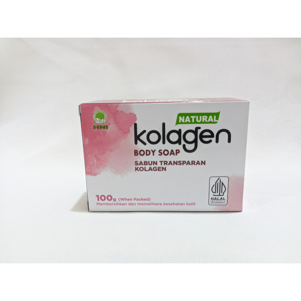Natural Kolagen Body Soap Sabun Transparan HNI Original