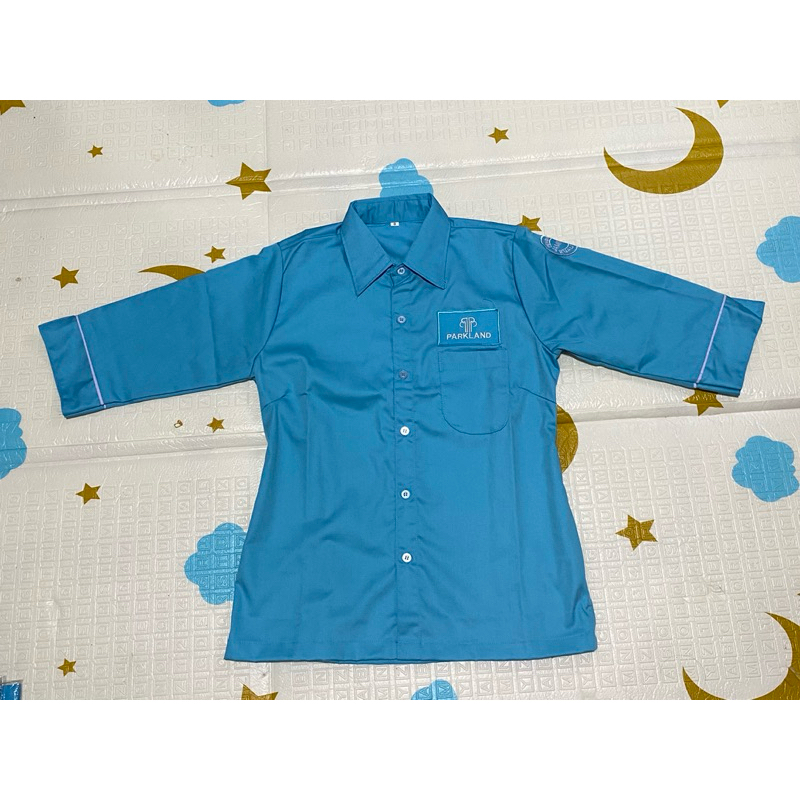 BAJU SERAGAM PABRIK PWI WANITA seragam kerja wanita seragam baju kerja warna biru seragam pabrik gar