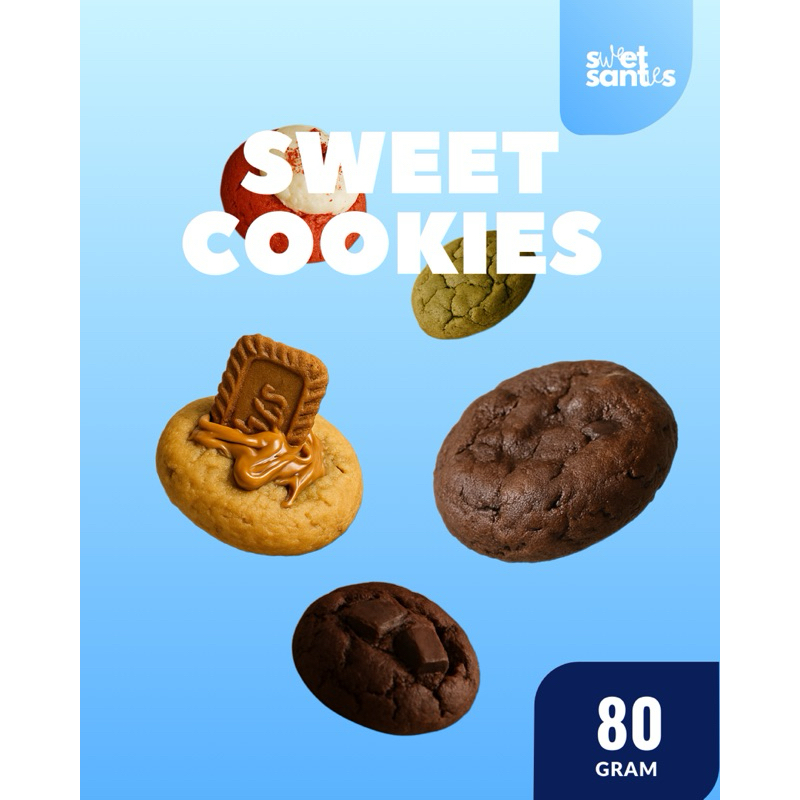 

Cokies sweetsanties - BOX OF 4 chewy and soft cokies