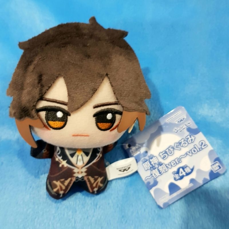 Chibigurumi genshin impact zhongli boneka anime game plushie plush ganci