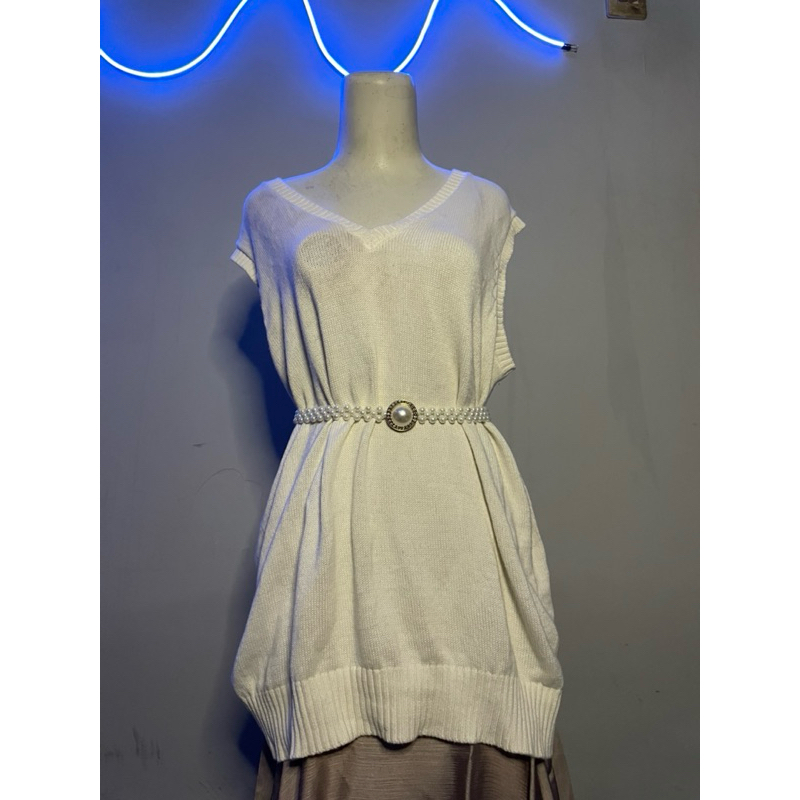 Thrift - paket bundling Vest rajut free sabuk stylish