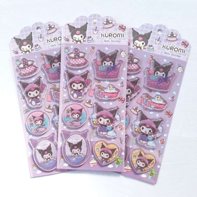 

Kuromi Jelly Embossed Stickers - Adinata 2532-6133 / Stiker / Label / Perekat