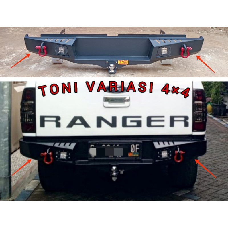 Bemper Bumper Belakang Ford Ranger T5 2007-2011 Model Option