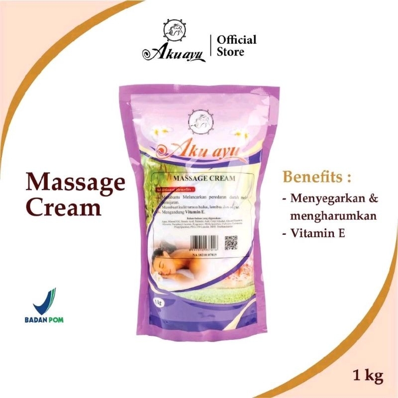 Aku Ayu Massage Cream 1kg - Cream Body Massage