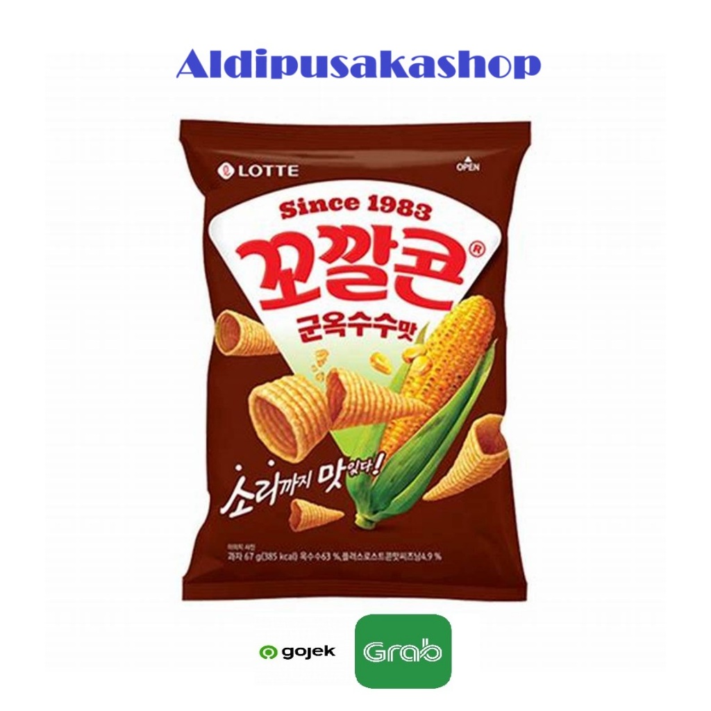 

Lotte Kkokkalkon Roasted Grilled Corn Flavor 67g - Snack Jagung Made In Korea