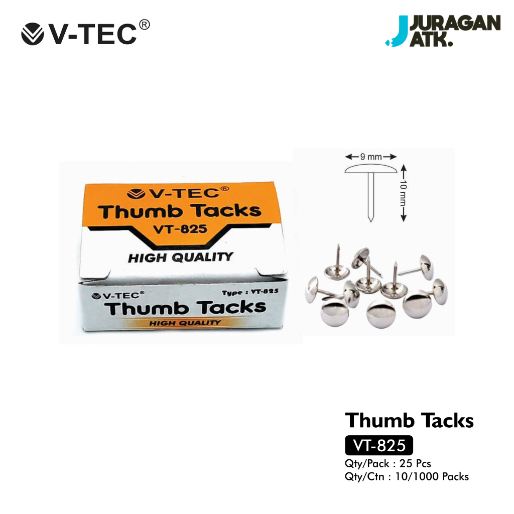 

Thumb Tacks Paku Payung High Quality V-Tec-825