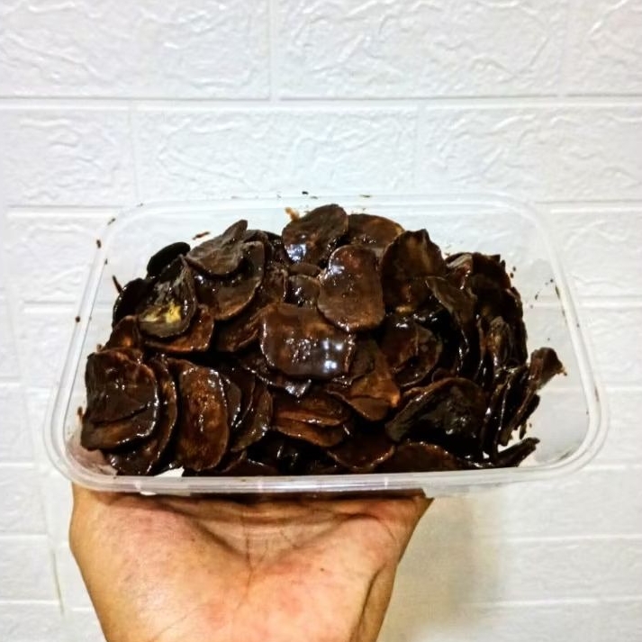 

KERIPIK PISANG COKLAT LUMER 500gram cemilan enak