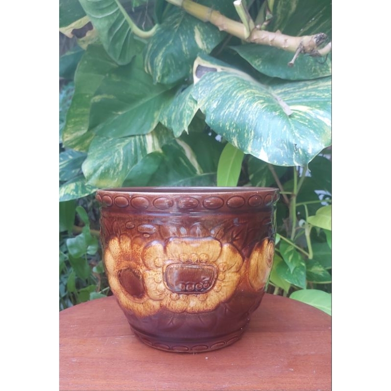 pot majolica pottery west germany antik