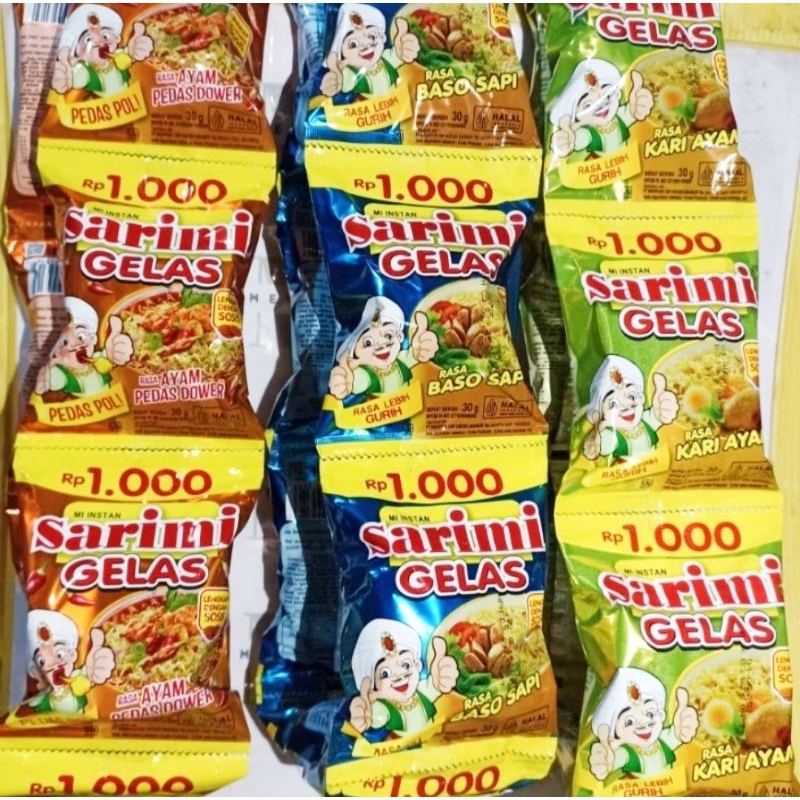 

SARIMI GELAS 1 RENCENG 10 PCS