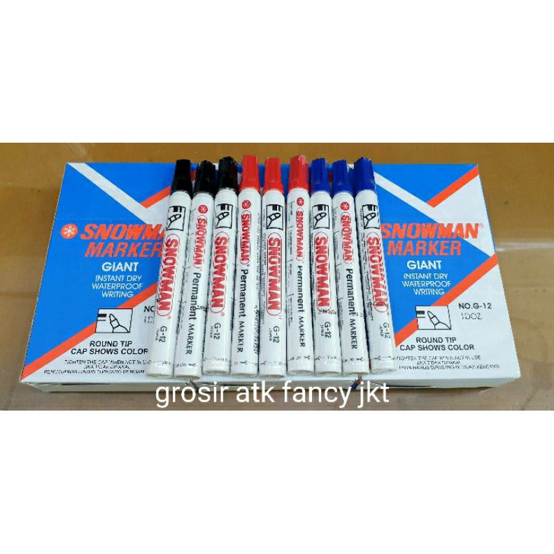 

KODE U68Z G 12 Spidol Permanent Marker G12 Snowman G12