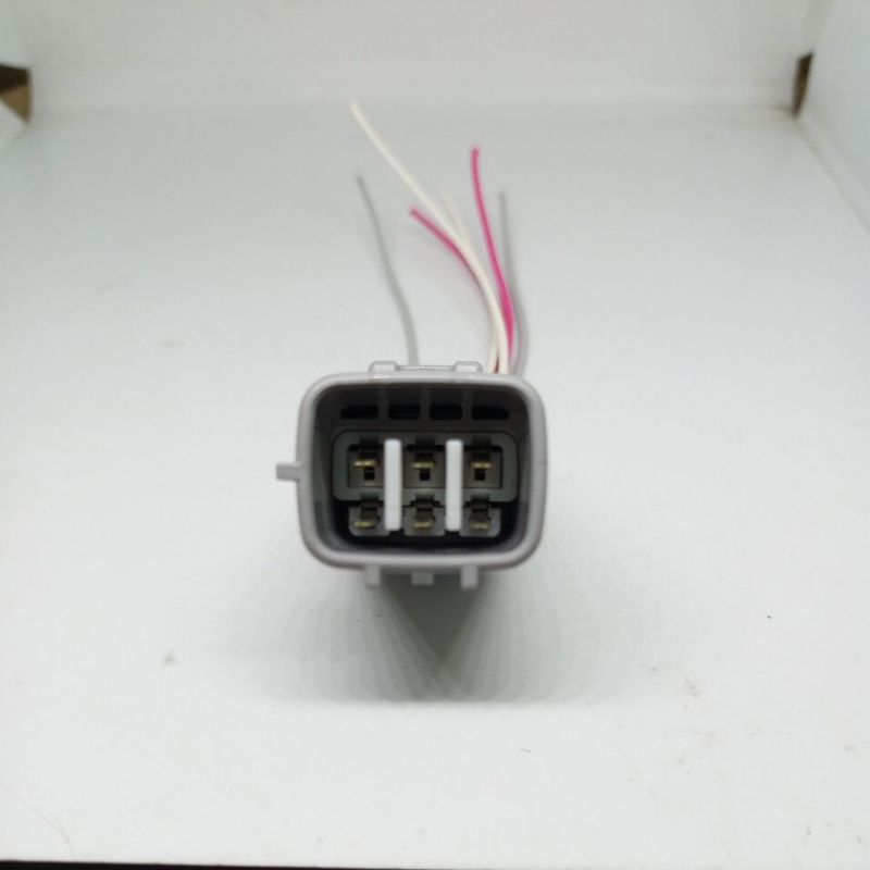 soket headlamp lampu depan lampu utama depan LED 6 pin  male mobil Toyota New Avanza Veloz calya Agy