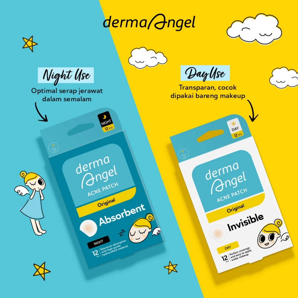 AFWA BEAUTY | Derma Angel Acne Patch Night & Day (6 Patch)