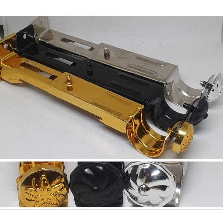 bracket kaki rolet kaki batang gorden bracket tiang gorden tebal 1.0mm