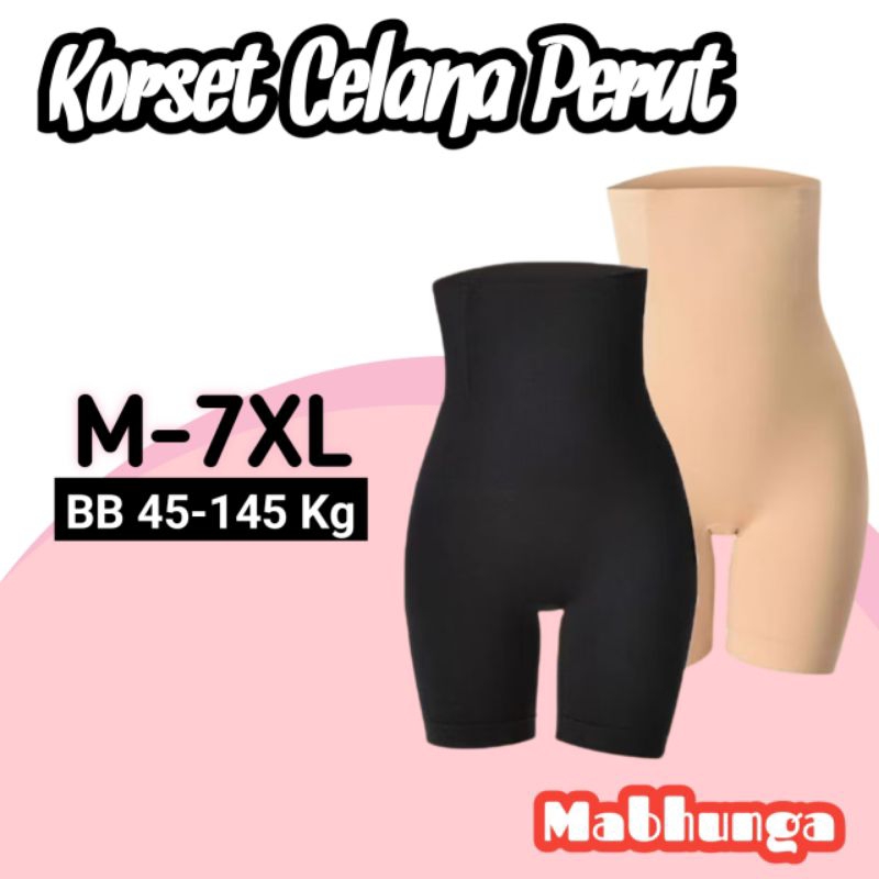 Korset Celana pengecil perut Jumbo size M-7XL korset pelangsing EXTRA KOMPRESI
