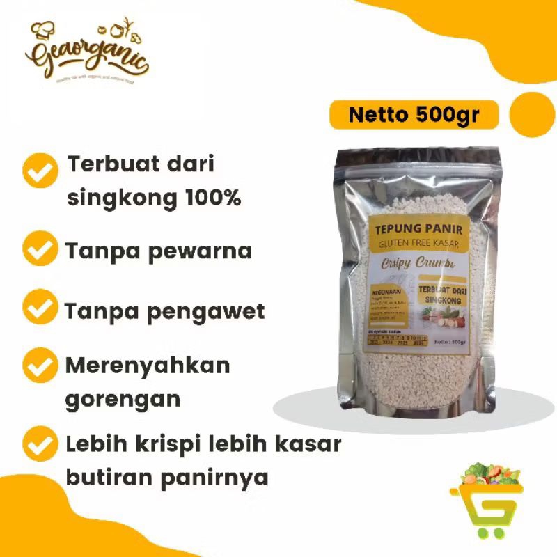 

Tepung Panir Kasar Crispy Crumb Gluten Free 500gr