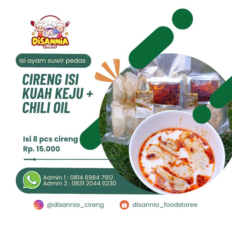 

Cireng isi ayam suwir kuah keju chili oil_by disanniafood