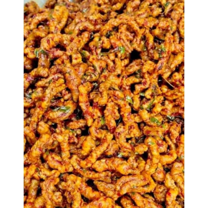 

PROMO!!! USUS CRISPY RASA PEDAS campuran daun jeruk isi250gr.