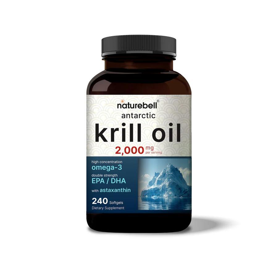 Naturebell Antarctic Krill Oil 2000mg 2000 mg 240 Softgels Softgel