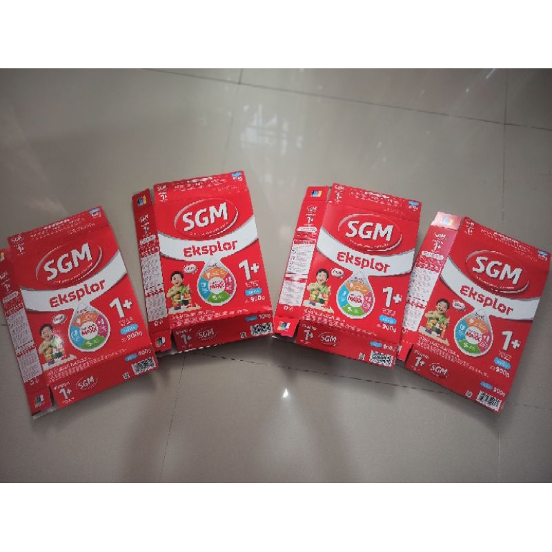 Kardus Bekas Susu SGM Eksplor 1+ (900gr) - Kardus susu kerajinan - Kardus SGM