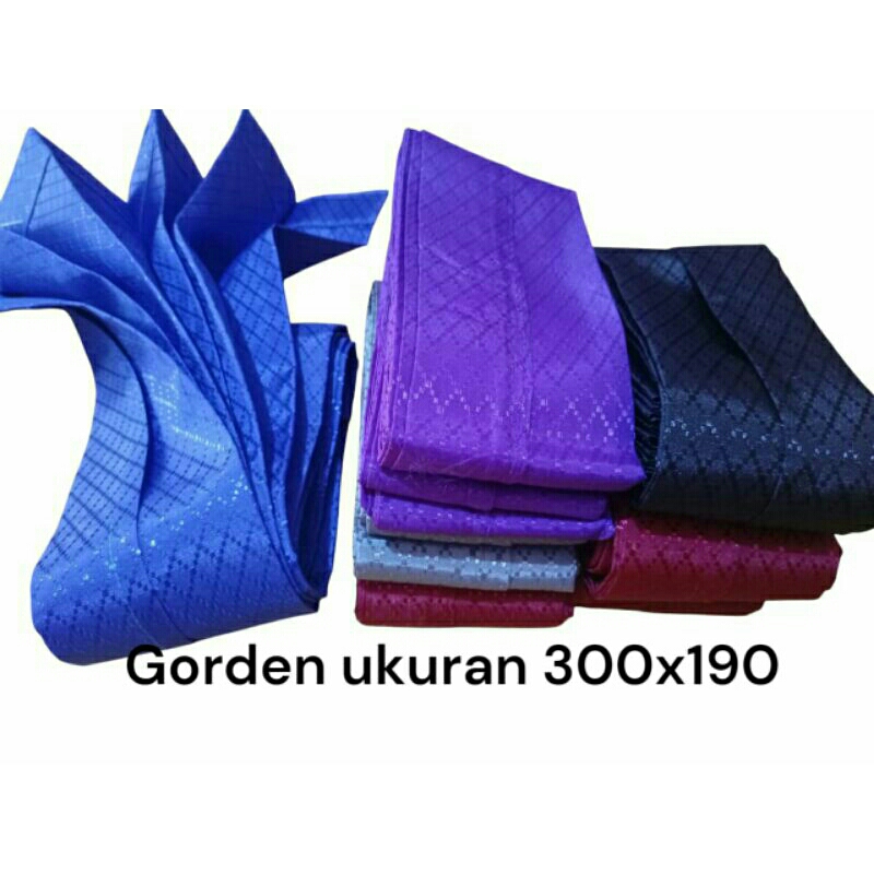 Gorden ukuran300x190/Gorden pintu kamar/Gorden jendela/Gorden aesthetic/Gorden biasa model lama